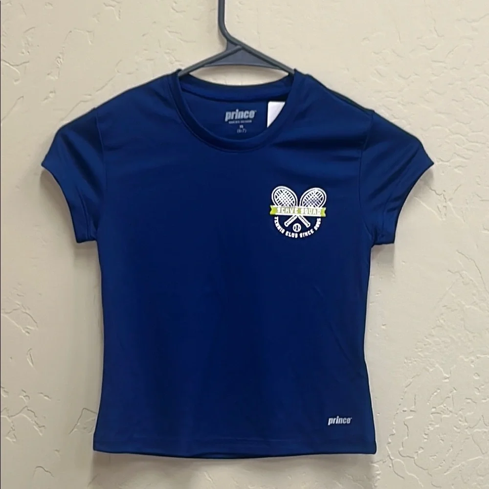 Prince Navy Tennis Racket Tee - Picture 1 of 5